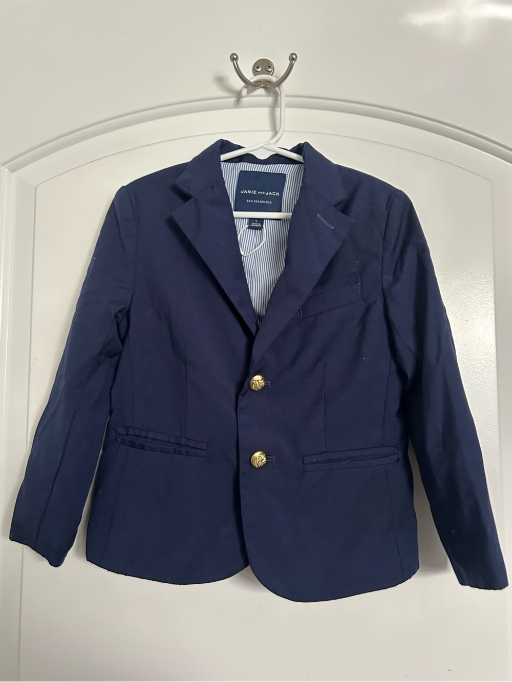 Janie and Jack Boy Maritime The Classic Blazer Navy Size 5 NWOT preppy holiday - Picture 2 of 15